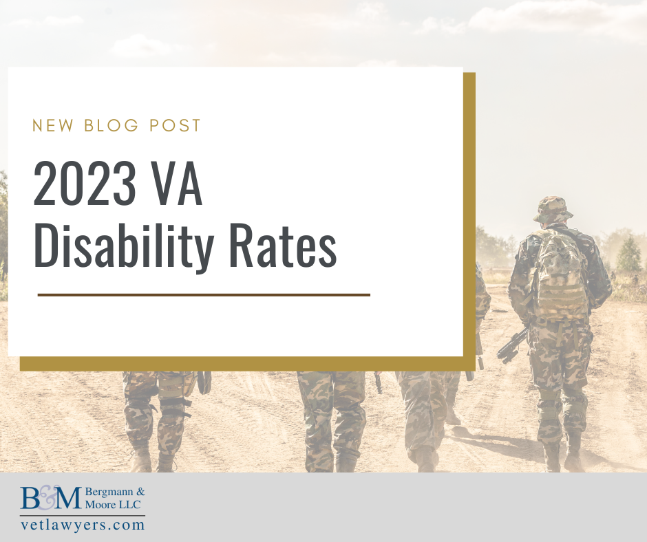 2023 VA Disability Rates 
