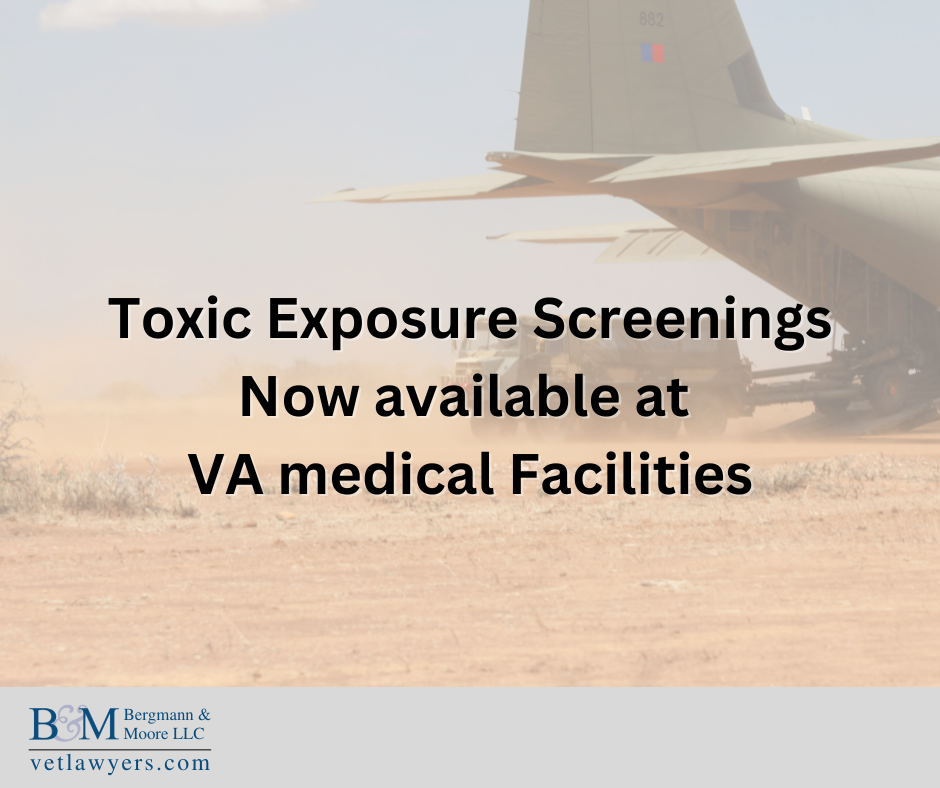 Toxic exposure screenings