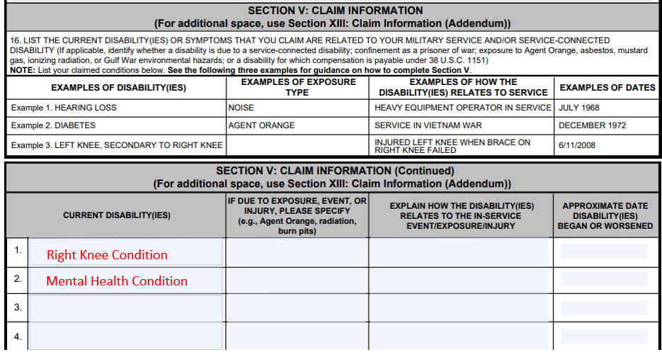 Filing An Initial Claim Tips For Completing VA Form 21 526EZ